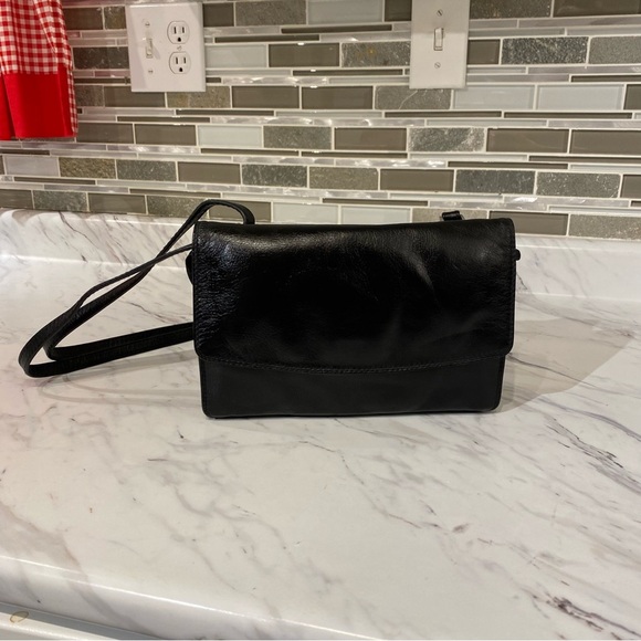 Vintage Derek Alexander Purse black tan two tone leather tons of card & pockets - Picture 1 of 15